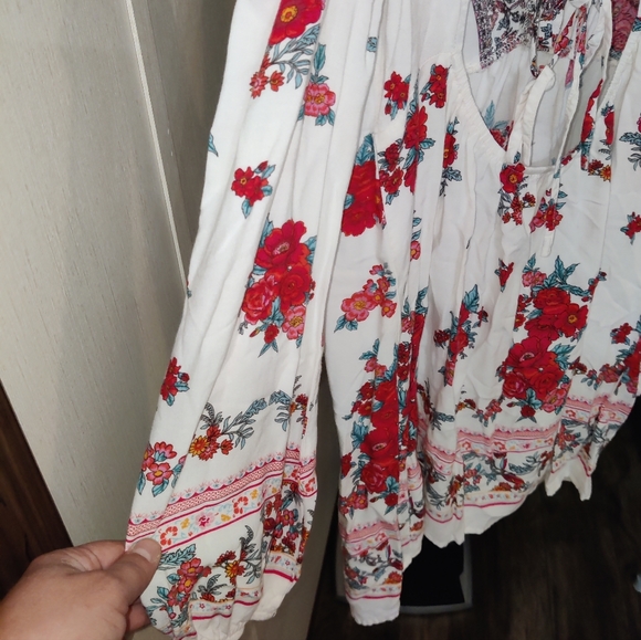 ***Forever 21 Bohemian Beach/Summer Dress DEEP VNECK. - Picture 3 of 4